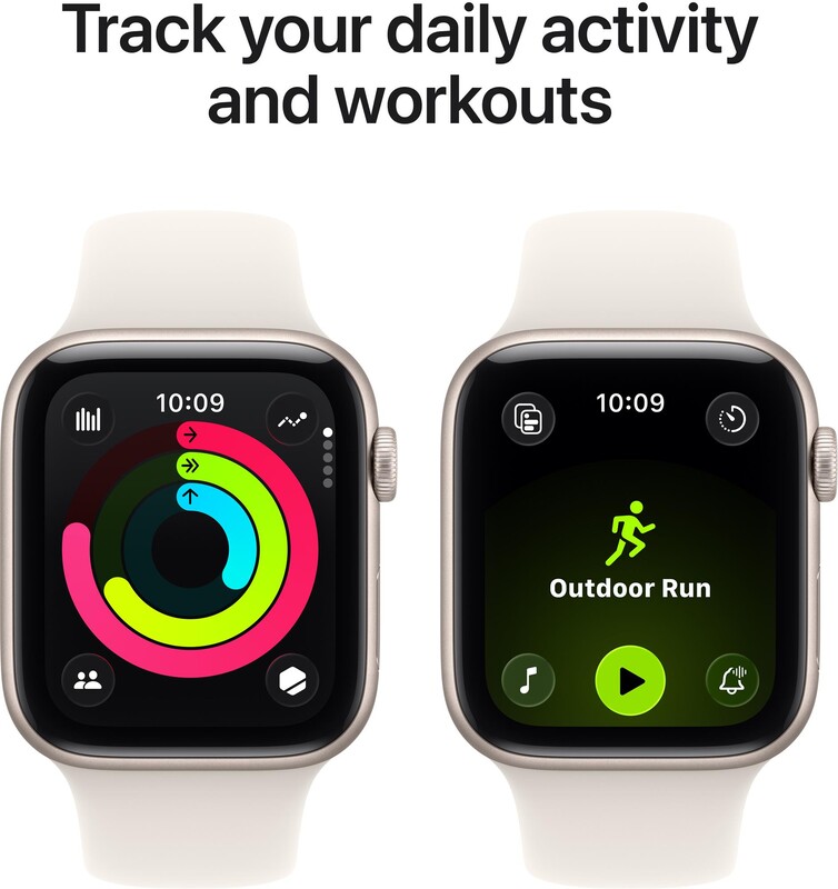 Смарт-часы Apple Watch SE 3 GPS 40mm Starlight Aluminium Case with Starlight Sport Band - M/L (MEH54RK/A)
