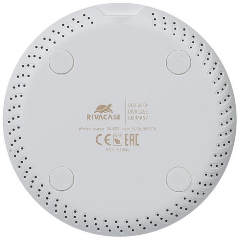 Бездротовий зарядний пристрій Rivacase White (VA4913 WD1)