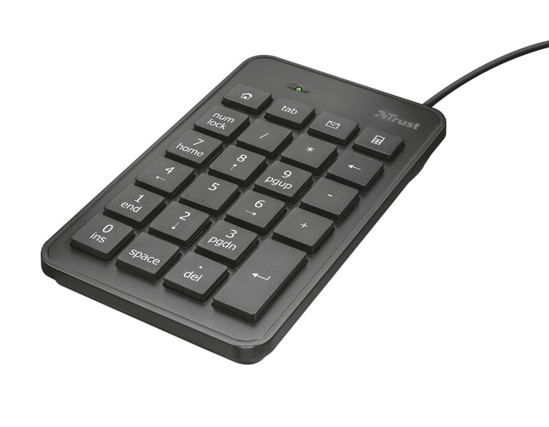 Цифровой клавиатурный блок Trust Xalas Black (22221)