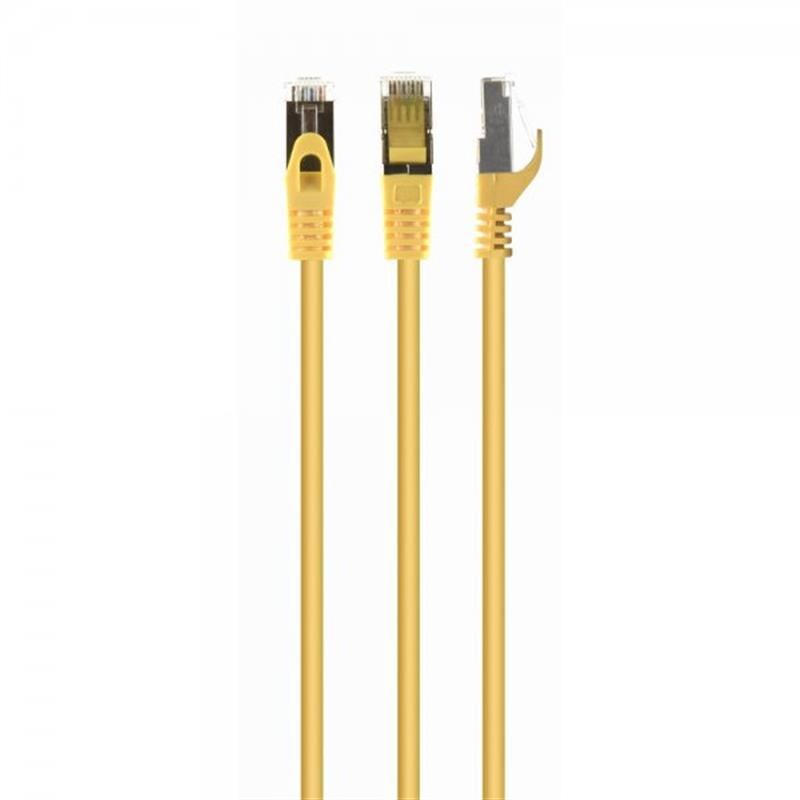 Патч-корд S/FTP Cablexpert (PP6A-LSZHCU-Y-30M) cat.6a, литой, 50u "штекер с защелкой, 30м, желтый