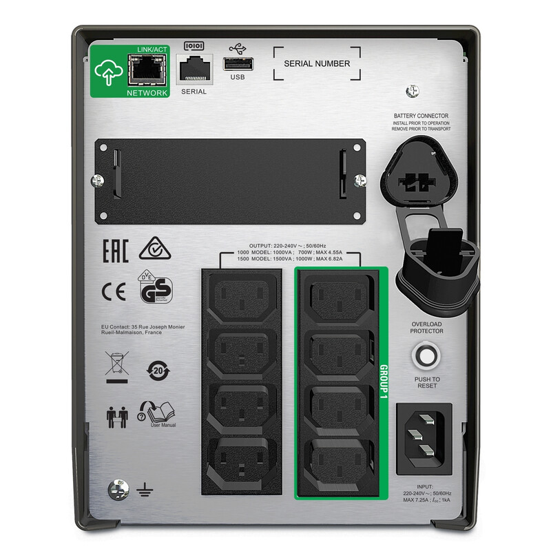 Джерело безперебійного живлення APC Smart-UPS 1500VA LCD (SMT1500IC)