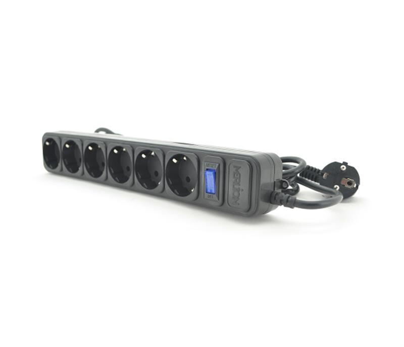 Фильтр питания Merlion B618/07734 6 розеток 1,8м черный