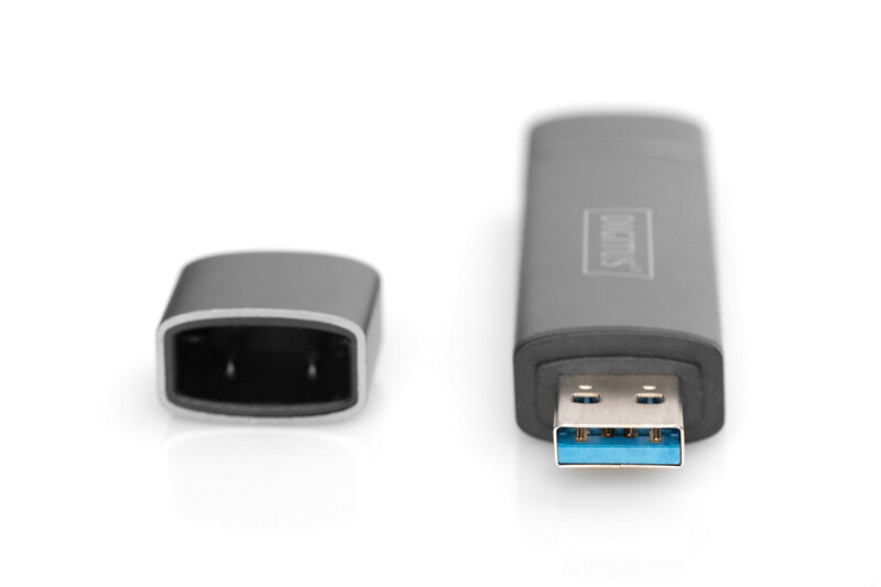 Картридер Digitus 3-в-1 Silver (DA-70886)