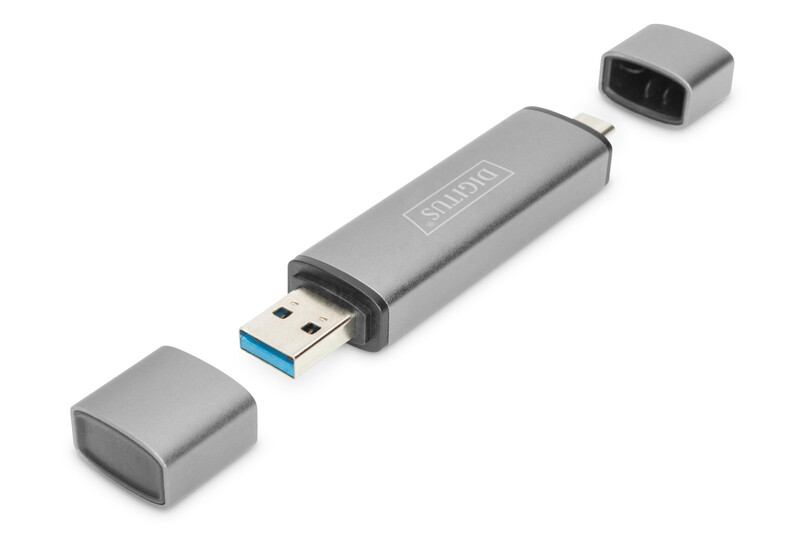 Картридер Digitus 3-в-1 Silver (DA-70886)