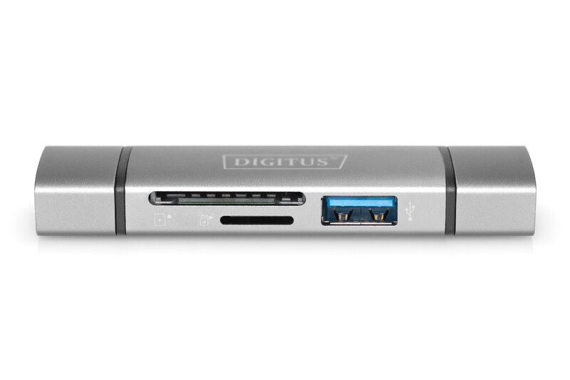 Картридер Digitus 3-в-1 Silver (DA-70886)