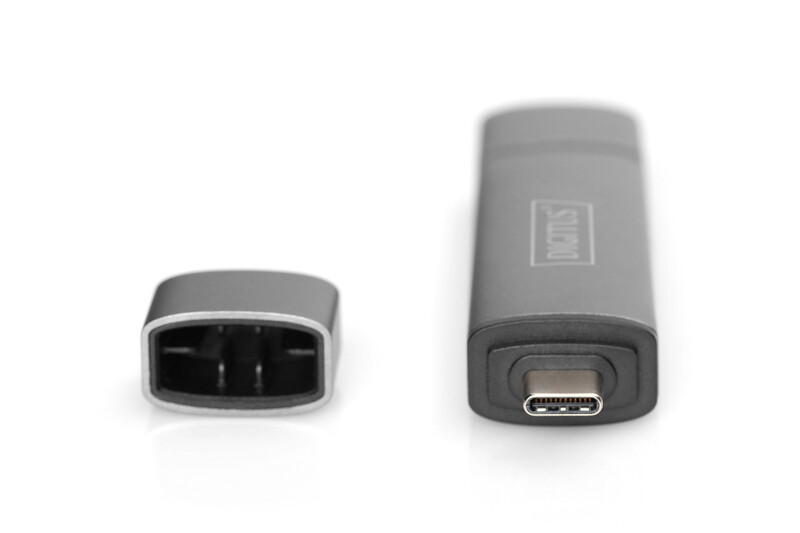 Картридер Digitus 3-в-1 Silver (DA-70886)