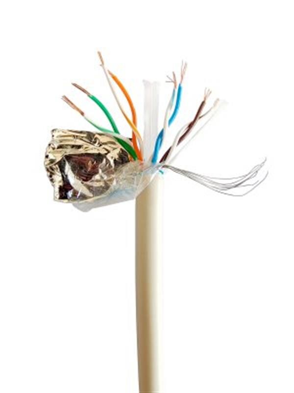 Кабель вита пара Cablexpert FTP (FPC-6004-L/100) CAT6, алюміній під міддю (CCA з AWG24),одножильний, екранований фольгою, 100м