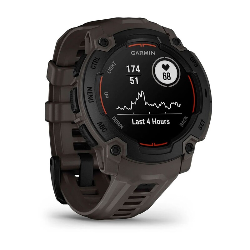 Смарт-годинник Garmin Instinct E 45 mm Black Bezel with Charcoal Silicone Band (010-02933-00)
