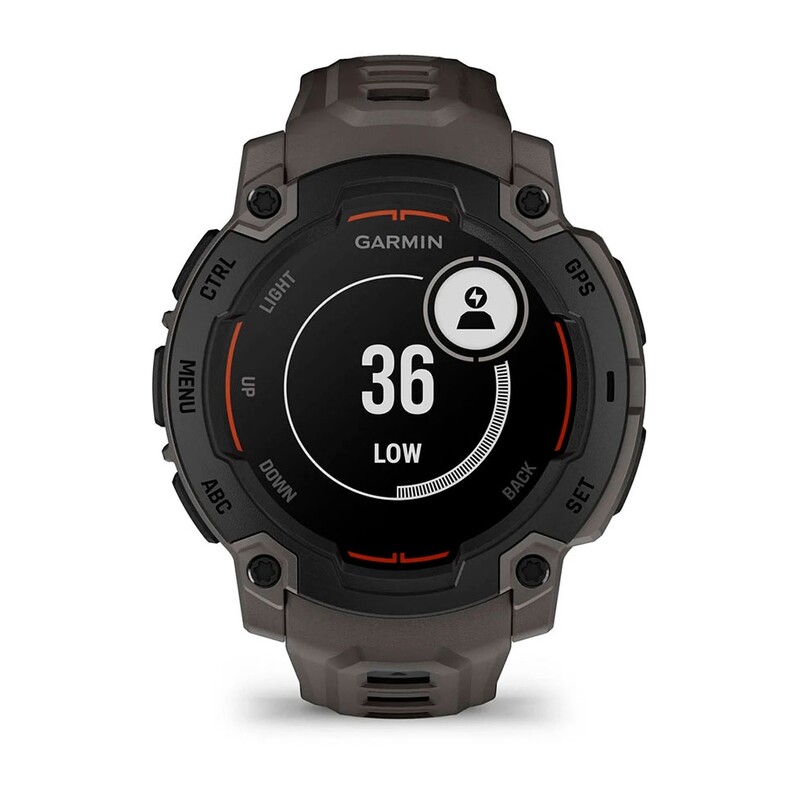 Смарт-годинник Garmin Instinct E 45 mm Black Bezel with Charcoal Silicone Band (010-02933-00)