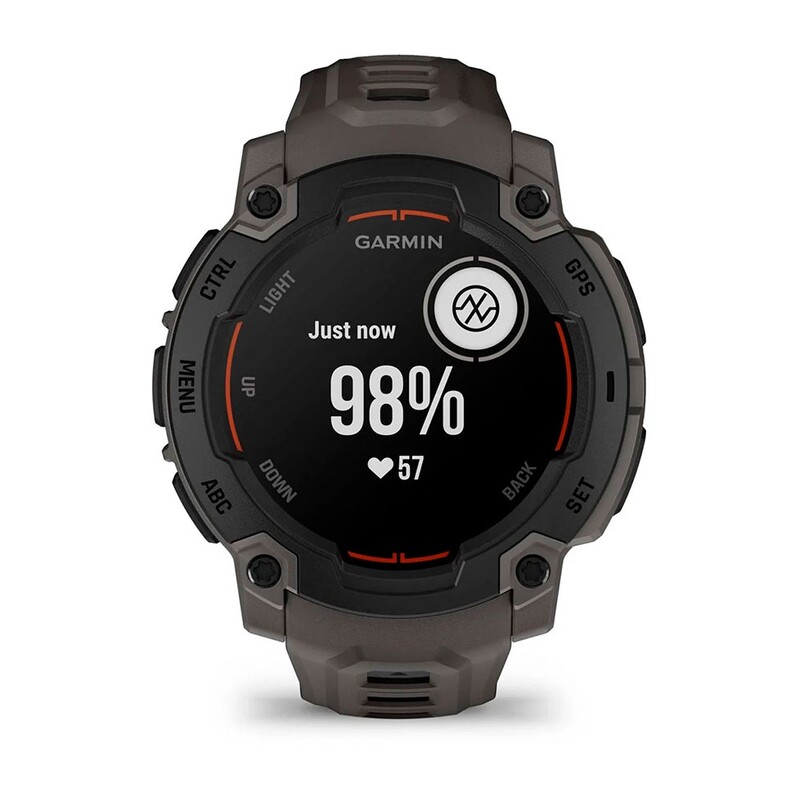 Смарт-годинник Garmin Instinct E 45 mm Black Bezel with Charcoal Silicone Band (010-02933-00)