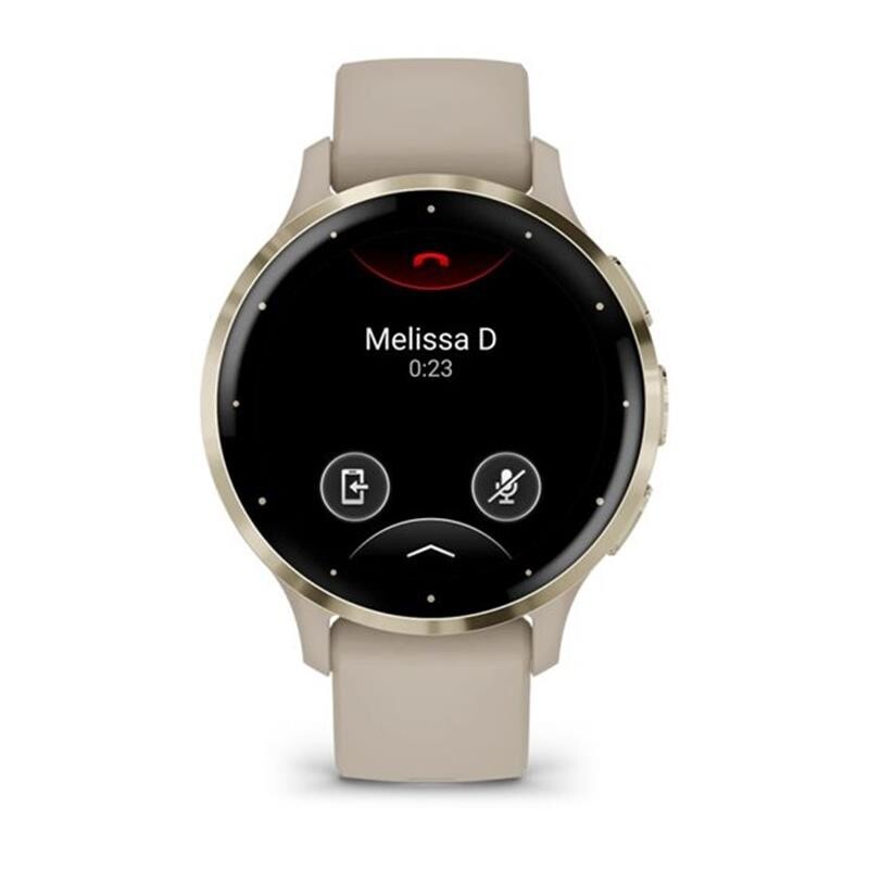 Смарт-годинник Garmin Venu 3s Soft Gold Stainless Steel Bezel with French Gray Case and Silicone Band (010-02785-02)