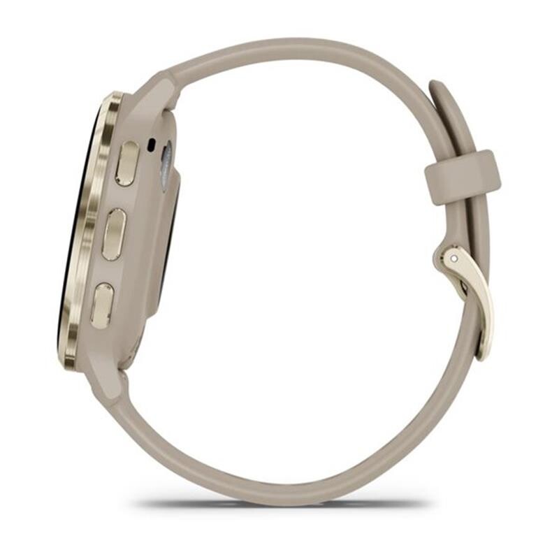 Смарт-годинник Garmin Venu 3s Soft Gold Stainless Steel Bezel with French Gray Case and Silicone Band (010-02785-02)