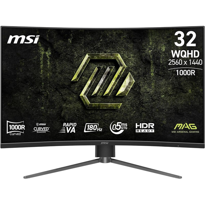 Монітор MSI 31.5" MAG 325CQPF E18 VA Black Curved 180Hz