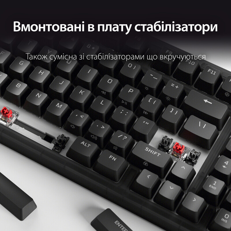Клавиатура HyperX Origins 2 65 HX Red USB Black (B4QS3AA)