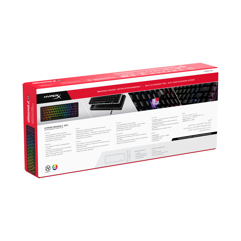 Клавиатура HyperX Origins 2 65 HX Red USB Black (B4QS3AA)