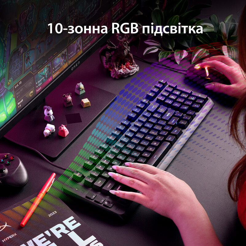 Клавиатура HyperX Eve 1800 USB Black (B7JE0AA)