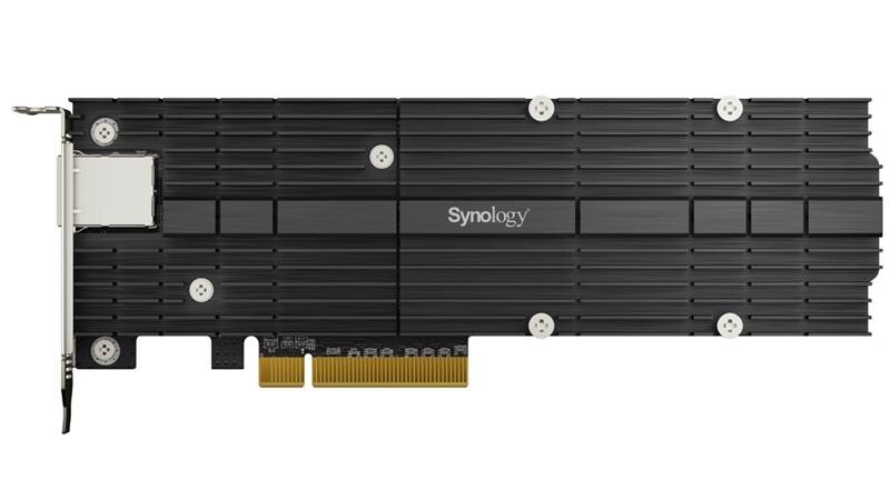 Адаптер Synology 10GbE RJ45 + 2 x M.2 NVMe, PCIe Gen.3x8 (E10M20-T1)