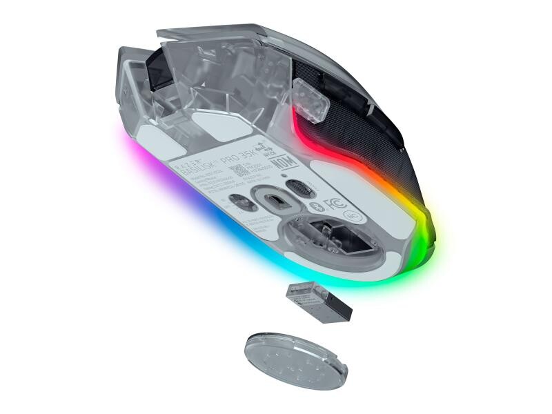 Миша бездротова Razer Basilisk V3 Pro 35K Phantom White (RZ01-05240400-R3G1)
