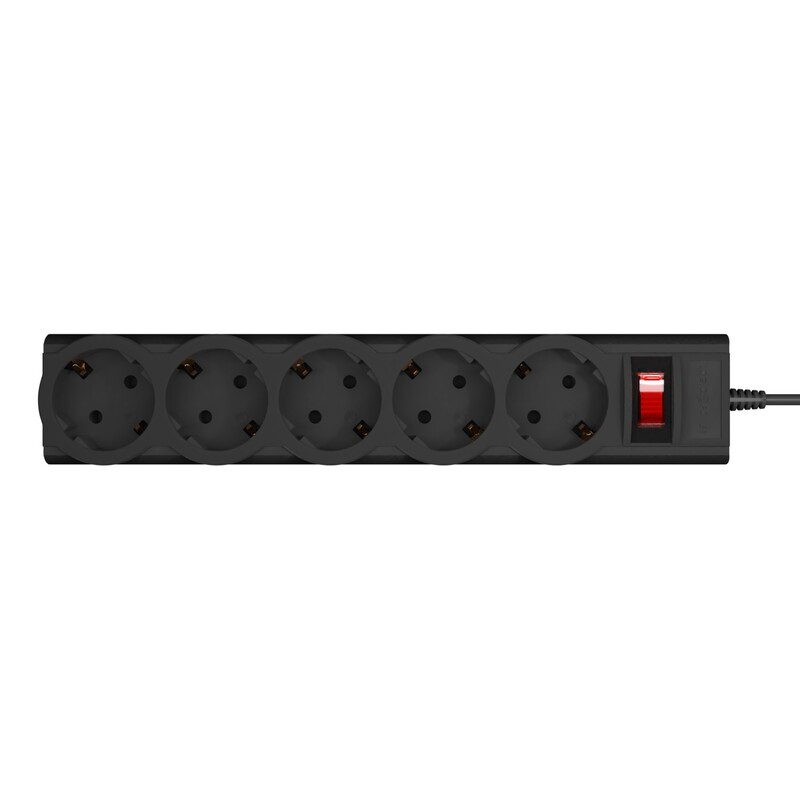 Фільтр живлення LogicPower 5 розеток 5м LP-X5 Premium Black (LP9585)