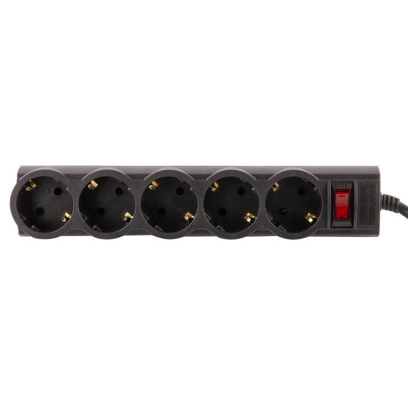 Фільтр живлення LogicPower 5 розеток 3м LP-X5 Premium Black (LP9584)