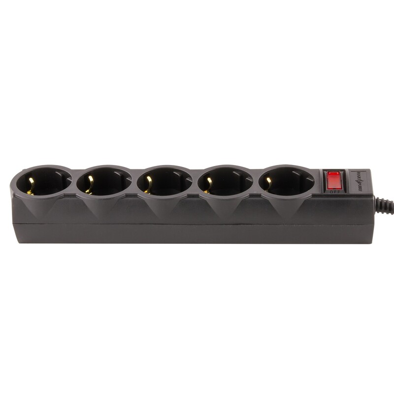 Фільтр живлення LogicPower 5 розеток 3м LP-X5 Premium Black (LP9584)