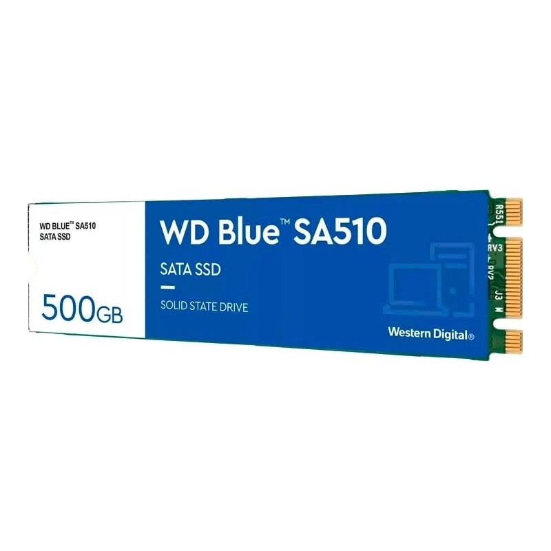 Накопичувач SSD 500GB WD Blue SA510 M.2 2280 SATAIII 3D TLC (WDS500G3B0B)