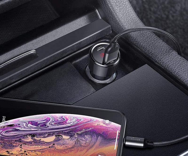 Автомобільний зарядний пристрій Baseus Magic (2USB, 6A) QC3.0 Black (CCMLC20C-01)