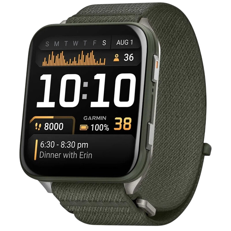 Смарт-часы Garmin Venu X1 Moss Titanium with Moss Nylon (010-02980-23)