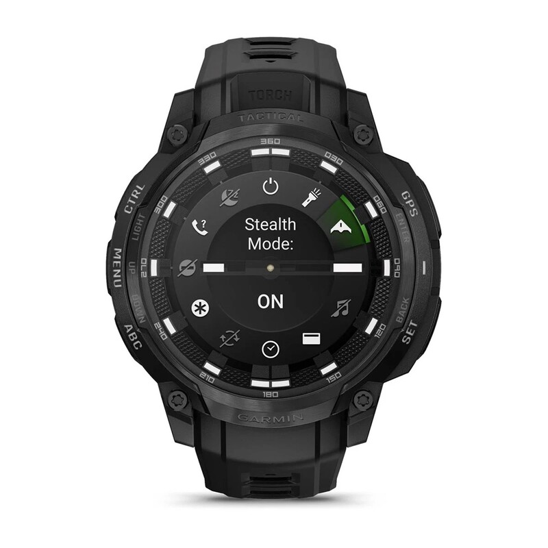 Смарт-часы Garmin Instinct Crossover AMOLED Tactical Black with Black Silicone (010-03398-42)