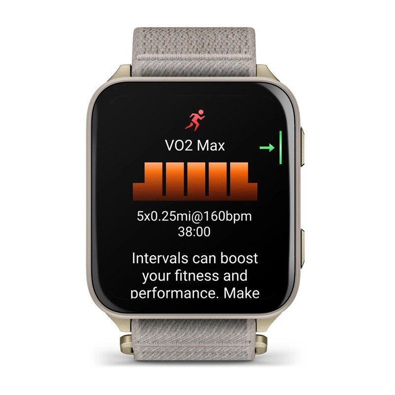 Смарт-годинник Garmin Venu X1 Soft Gold Titanium with French Grey Nylon (010-02980-33)