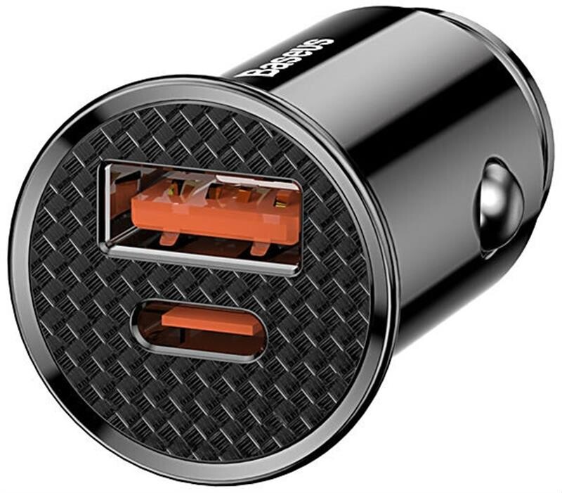 Автомобільний зарядний пристрій Baseus Circular (2USB, 5A) QC4.0 Black (CCALL-YS01)