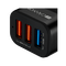 Фото - Автомобильное зарядное устройство Canyon (3USB, 2.1A) Black (CNE-CCA07B) | click.ua
