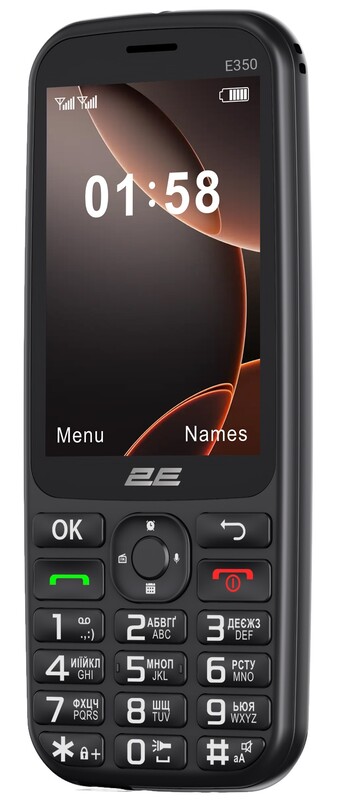 Мобiльний телефон 2E E350 Black (694743656879)