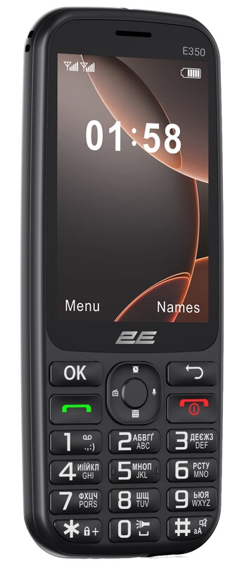 Мобiльний телефон 2E E350 Black (694743656879)