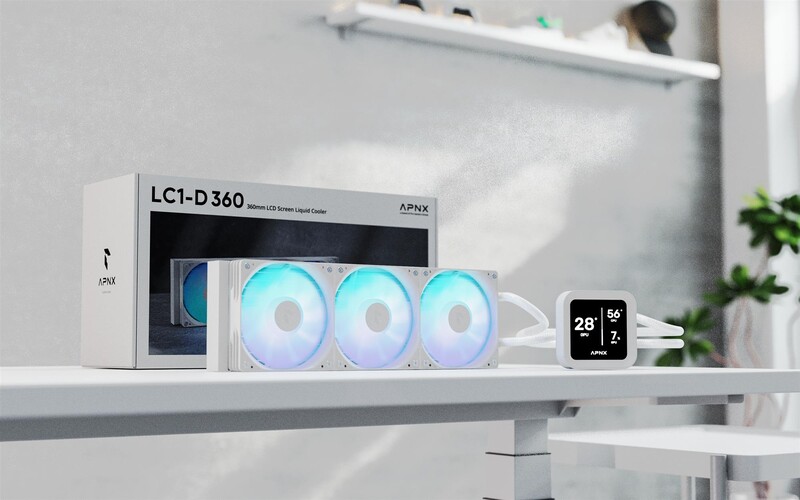 Система водяного охолодження APNX LC1-D 360 WH (APLA-SV36117.21)