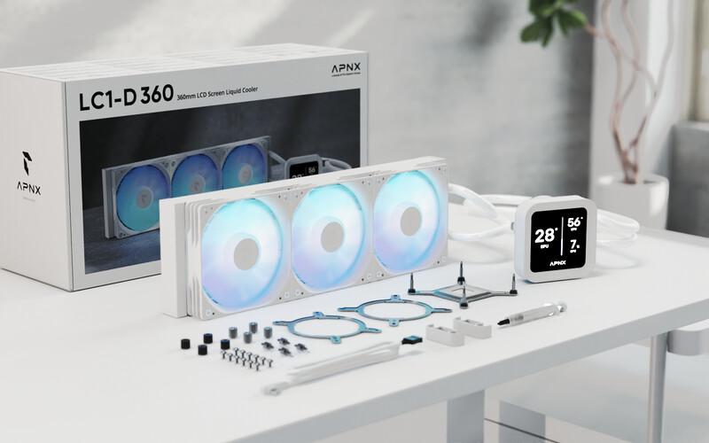Система водяного охолодження APNX LC1-D 360 WH (APLA-SV36117.21)