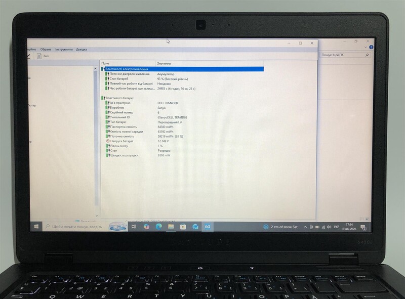 Ноутбук Dell Latitude 6430U / 14" (1366x768) / i5-3437U / 8GB / 128GB SSD / Win10Pro / Backlight - Б/в