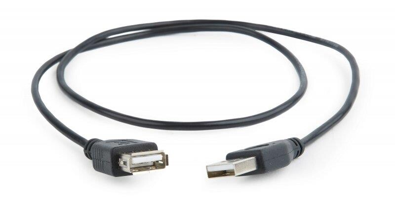 Кабель Cablexpert (CC-USB2-AMAF-75CM/300-BK), USB2.0 AM - USB2.0 AF, 0.75м