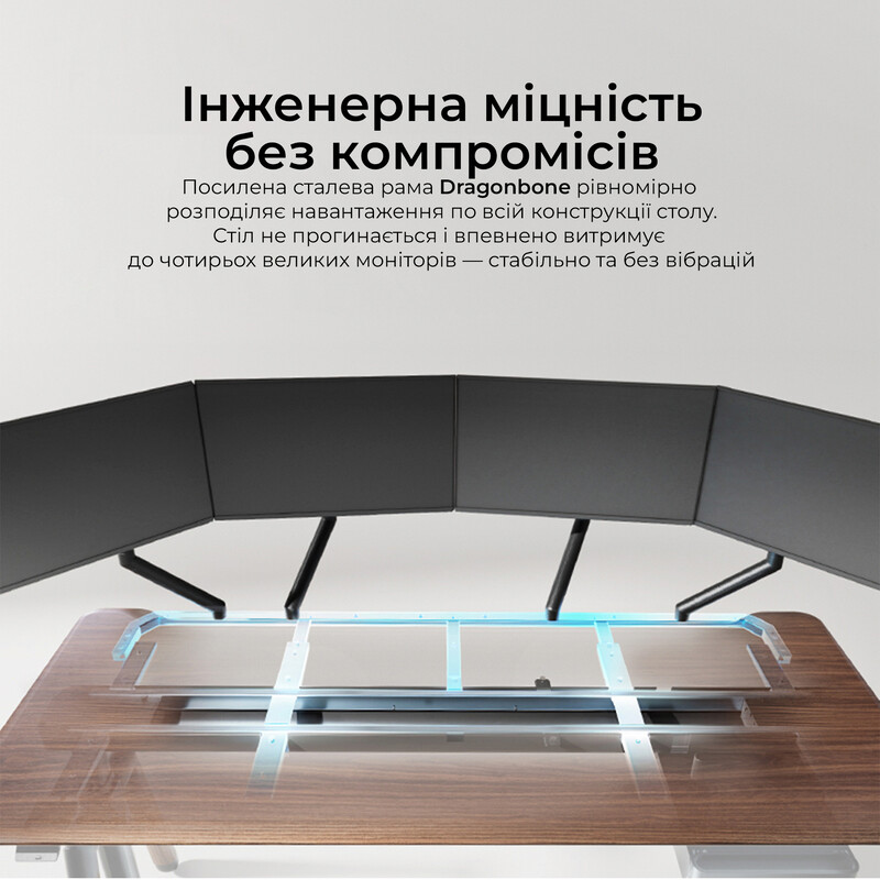 Компьютерный стол Sihoo D07 Walnut/Black (D07B-101/D07J-101-AB)