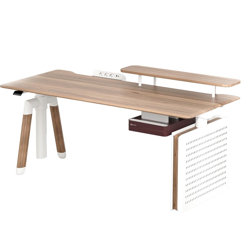 Компьютерный стол Sihoo D07 Maple/White (D07B-102/D07J-102-AB)