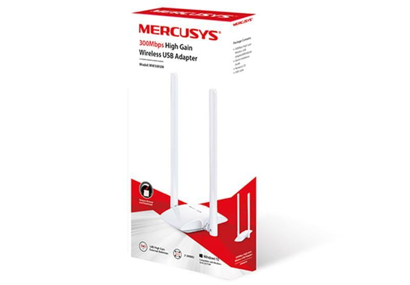 Беспроводной адаптер Mercusys MW300UH (N300, micro USB, 2 антенны)