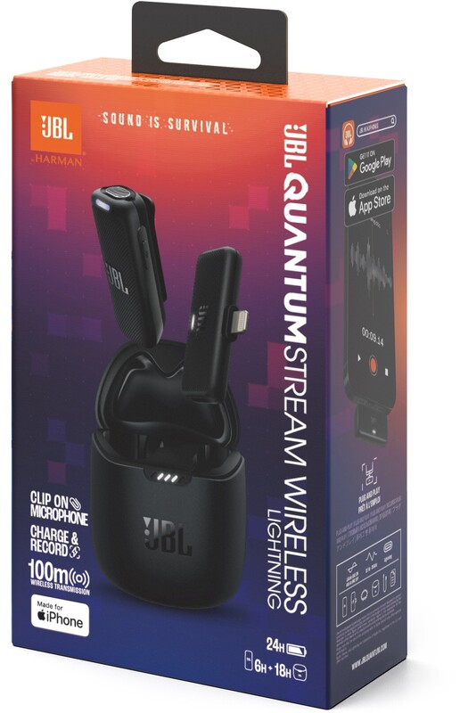 Микрофон JBL Quantum Stream Wireless Lightning Black (JBLSTRMWLLGHTBLK)
