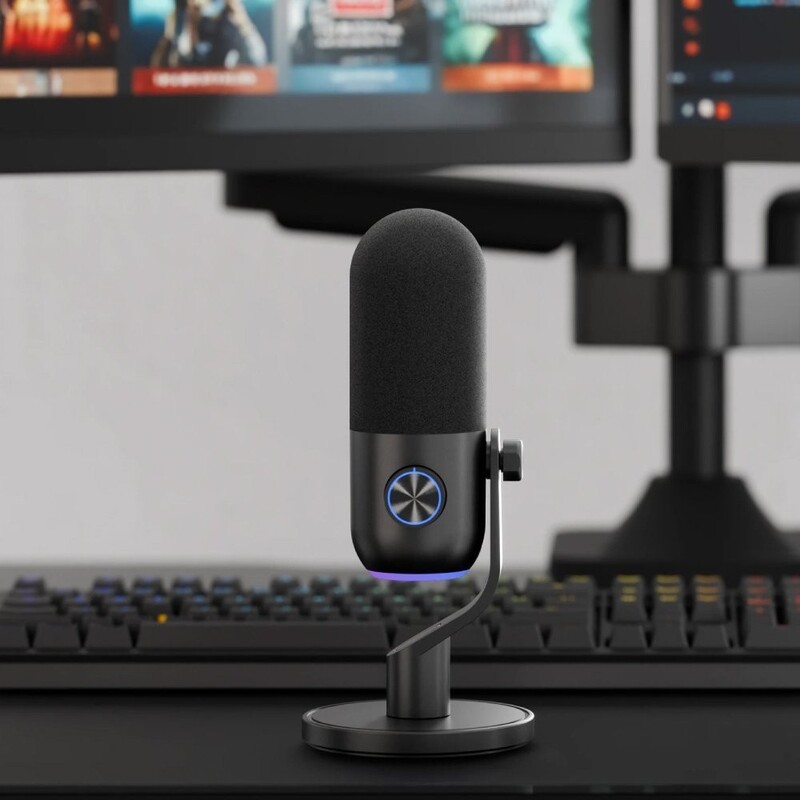 Микрофон Streamplify MIC MINI-48-RGB-ST Black (SPMC-MM1C327.11)