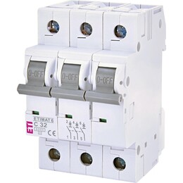Автоматичний вимикач ETI ETIMAT 6 3p C 32А (6 kA) (2145519)