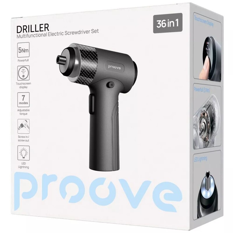 Набор электрических отверток Proove Driller 36in1 Gray (MTSD35000003)