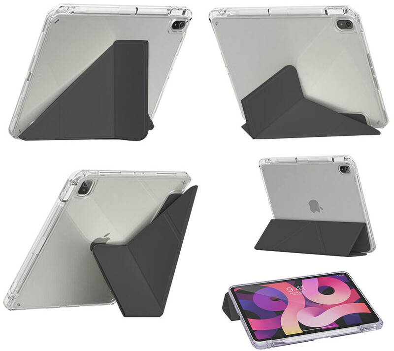 Чeхол-книжка BeCover Ultra Slim Origami Transparent с креплением Apple iPad Air 11" M4 2026 Black (715183)