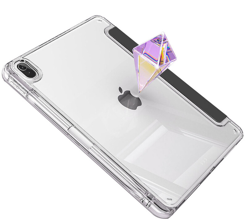 Чeхол-книжка BeCover Ultra Slim Origami Transparent с креплением Apple iPad Air 11" M4 2026 Black (715183)
