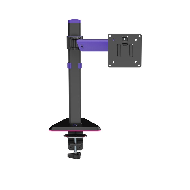 Кріплення настільне для монітора GamePro RGB 17-40" Black/Violet (MAG101V)