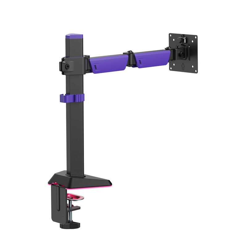 Кріплення настільне для монітора GamePro RGB 17-40" Black/Violet (MAG101V)