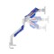 Фото - Кріплення настільне для монітора GamePro 24-57" White/Blue (MAG701WBL) | click.ua